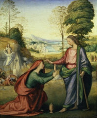 Noli Me Tangere poster print by Fra Bartolommeo showcasing Renaissance art.