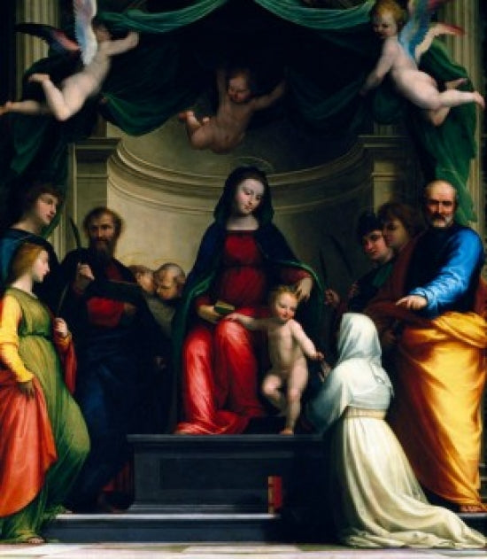 Mystic Marriage of Saint Catherine of Siena with Eight Saints Poster Print by Fra Bartolommeo