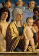 The Virgin and Child between Saint Peter and Saint Sebastian Poster Print by Giovanni Bellini