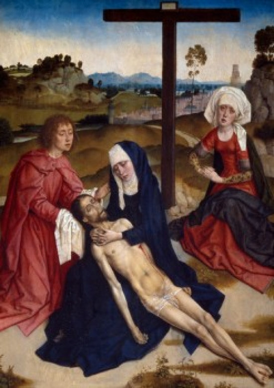 The Deploration of Christ Fine Art Print by Dieric Bouts the Elder