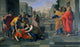 The Death of Sapphira Poster Print by Nicolas Poussin, showcasing dramatic classical art.