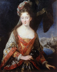 Portrait of Princess Louise-Hippolyte Fine Art Print by Jean Baptiste Vanloo