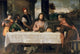 The Supper at Emmaus fine art print by Titian, showcasing vibrant colors and intricate details.
