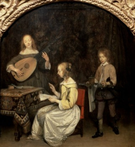 The Concert Oil Painting by Gerard ter Borch Poster Print