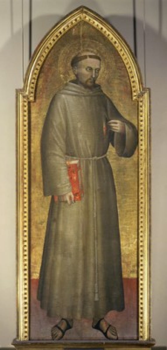Saint Francis of Assisi Poster Print by Giovanni da Milano