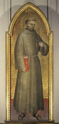Saint Francis of Assisi Poster Print by Giovanni da Milano