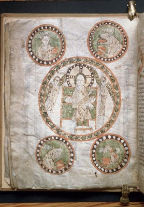 Christ in Glory Surrounded by Symbols of the Four Evangelists Poster Print