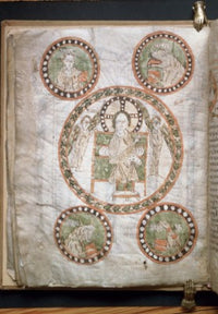 Christ in Glory Surrounded by Symbols of the Four Evangelists Poster Print