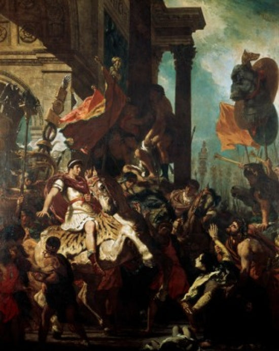 The Justice of Trajan Fine Art Print by Eugene Delacroix