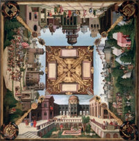 Story of David oil on wood print by Hans Sebald Beham