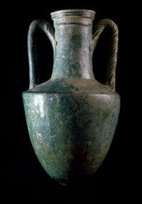 Ceramic Turquoise Amphora Poster Print showcasing vibrant colors and design.