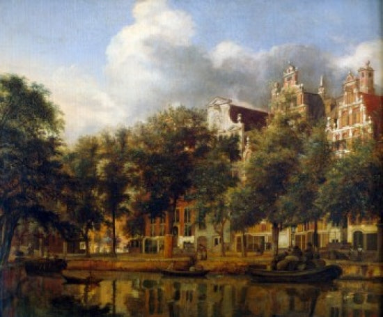 The Herengracht in Amsterdam Fine Art Print by Jan van der Heyden
