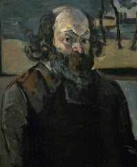 Portrait of the Artist by Paul Cézanne poster print, oil on canvas, Musée d'Orsay, Paris.