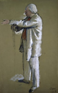 The Ballet Master Poster Print by Edgar Degas showcasing a ballet scene