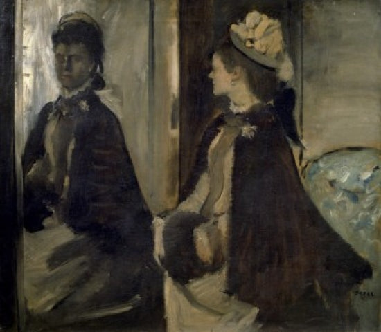 Ms. Jeantaud at the Mirror art print by Edgar Degas