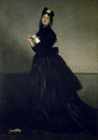 Lady with a Glove fine art print by Emile Auguste Carolus-Duran, 1869.