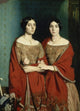 The Two Sisters (Les deux Soeurs) poster print by Théodore Chassériau, showcasing classic French art.
