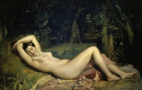 Sleeping Nymph poster print by Theodore Chasseriau, beautiful artwork.