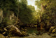 The Hidden Stream Poster Print by Gustave Courbet, showcasing serene nature
