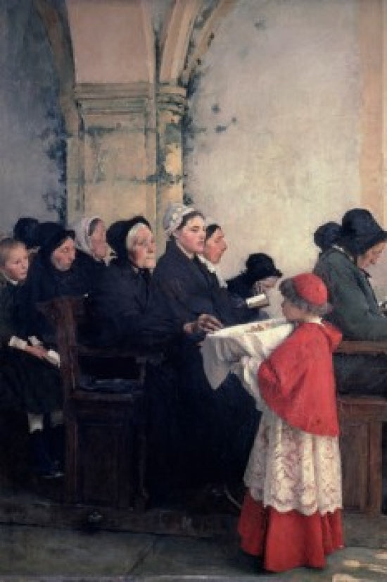 The Blessed Bread Poster Print by Pascal Adolphe Jean Dagnan-Bouveret