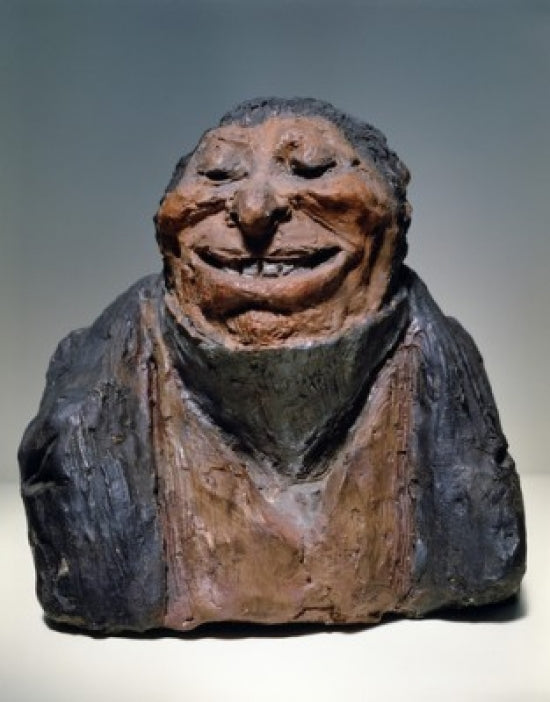L'obs quieux (The Obsequious One) fine art print by Honore Daumier, displayed in a stylish home setting.