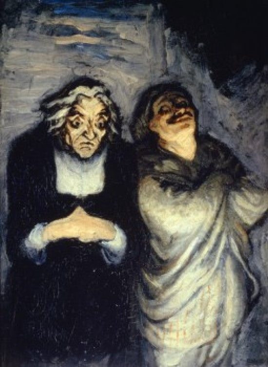 Scene de Comedie The Comedy Stage poster print by Honore Daumier