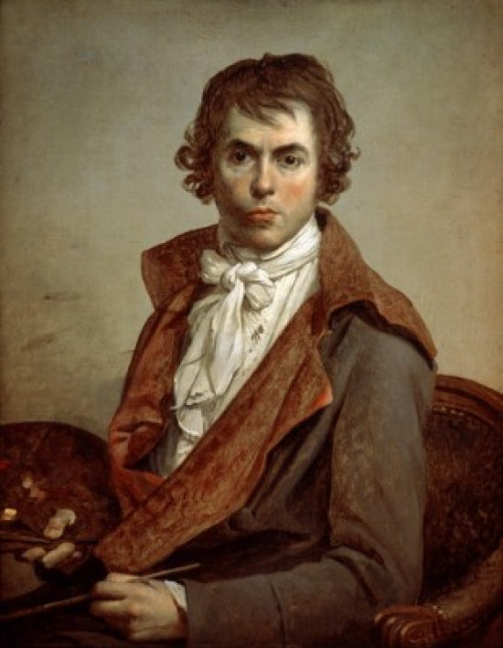 Portrait of the Artist by Himself poster print by Jacques Louis David, showcasing French neoclassicism.