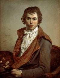 Portrait of the Artist by Himself poster print by Jacques Louis David, showcasing French neoclassicism.