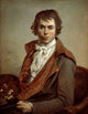 Portrait of the Artist by Himself poster print by Jacques Louis David, showcasing French neoclassicism.