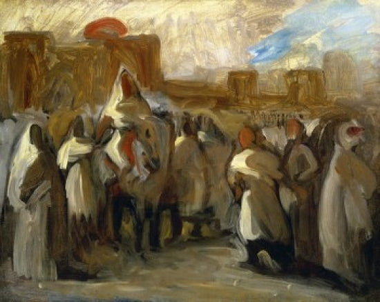 Le Sultan Abel el Rahman Fine Art Print by Eugene Delacroix