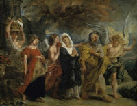 After The Flight of Lot Fine Art Print by Eugene Delacroix, 1798, Musee du Louvre