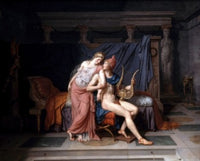 Paris and Helen Art Print by Jacques Louis David, Musee du Louvre