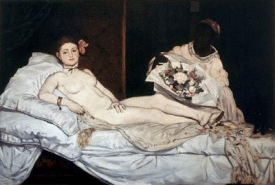 Olympia Fine Art Print by Edouard Manet, 1863, Oil on canvas