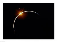 Apollo 12 solar eclipse poster print showcasing a celestial event.