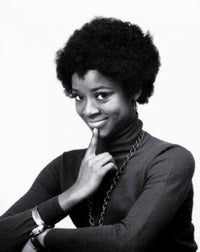 Portrait of a Young Woman Smiling Poster Print, vibrant and joyful.