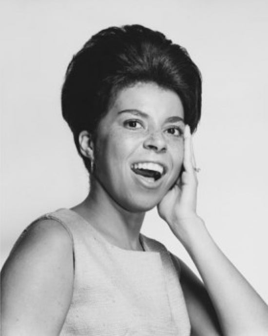 Portrait of a Young Woman Looking Surprised Poster Print