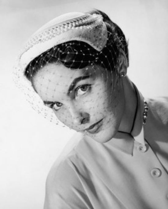 Portrait of a Young Woman Wearing a Veil Poster Print