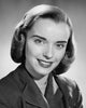 Portrait of a young woman smiling poster print.