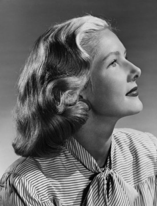 Young Woman's Profile Poster Print showcasing elegant profile art.