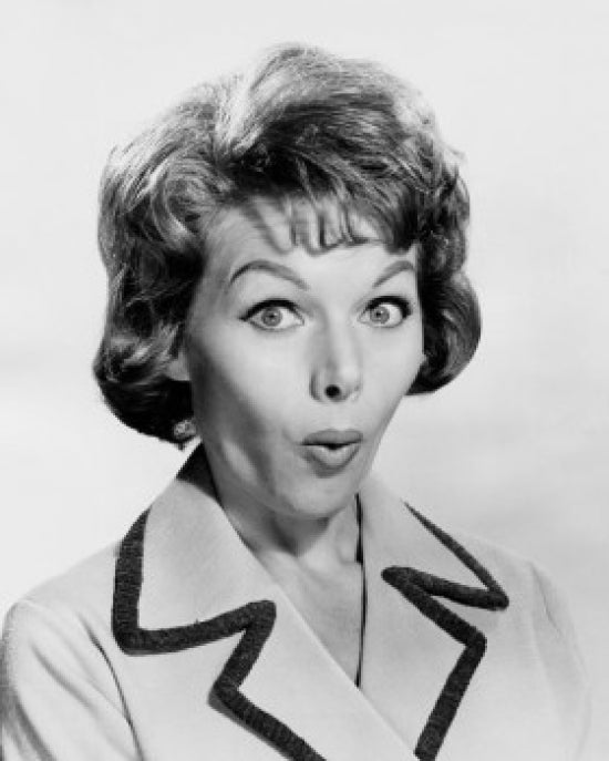Surprised Young Woman Poster Print