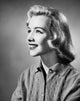 Close-up poster print of a young woman smiling