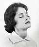 Close-Up of Young Woman with Eyes Closed Poster Print