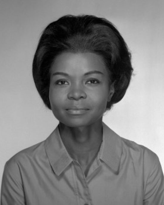 Studio Portrait of Woman Poster Print showcasing elegance and grace