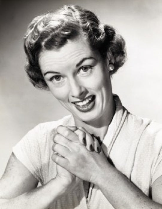 Portrait of a Mid Adult Woman Smiling Poster Print