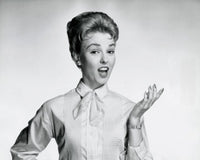 Portrait of a Mid Adult Woman Gesturing Poster Print on premium paper