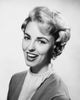Portrait of a mid adult woman smiling poster print, vibrant and uplifting artwork.