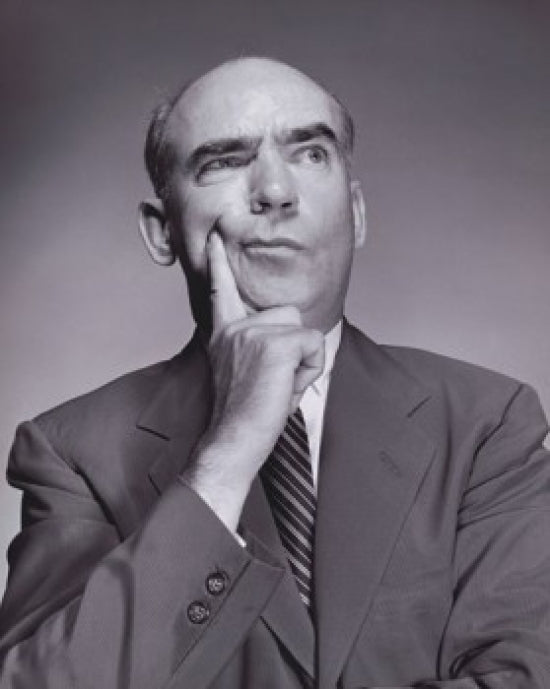 Serious Businessman Poster Print showcasing a focused businessman in a thoughtful pose