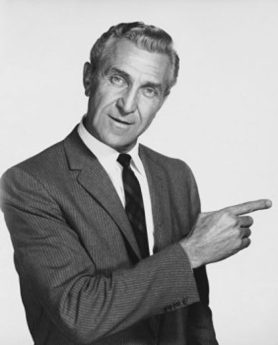 Close-up of a businessman pointing poster print showcasing leadership and motivation.