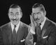 Dual Expression Businessman Poster Print showcasing two contrasting facial expressions.