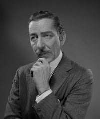 Pensive Businessman Poster Print showcasing a thoughtful businessman in a contemplative pose.
